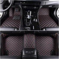 Tapis Sur Mesure Nissan Juke Cuir 3D 2010-2019 - détail du montage - Becquet Voiture