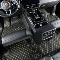 Tapis Sur Mesure Porsche Cayman Cuir 3D - packshot studio - Becquet Voiture