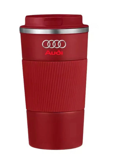 Tasse à Café Thermos Audi 510ml Acier Inoxydable - vue arrière - Becquet Voiture
