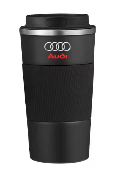 Tasse à Café Thermos Audi 510ml Acier Inoxydable - vue de face - Becquet Voiture