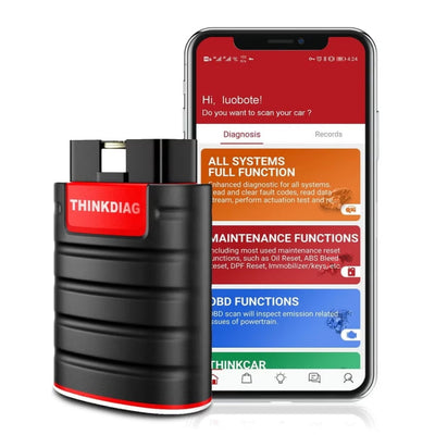 Thinkcar Valise Diagnostique Bluetooth OBD Pro - vue arrière - Becquet Voiture