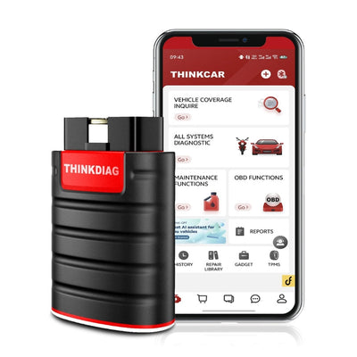Thinkcar Valise Diagnostique Bluetooth OBD Pro - vue de trois-quarts - Becquet Voiture