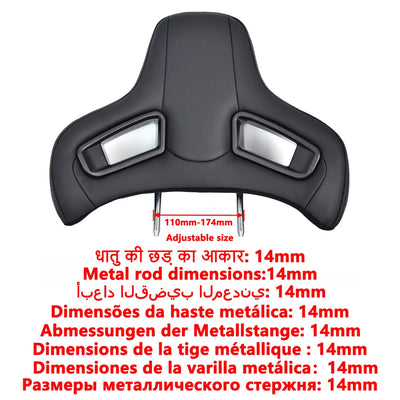 Tige Réglable Appuie-Tête Universelle Voiture - installé sur véhicule - Becquet Voiture