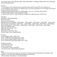Troisième Feu Stop Arrière Surélevé LED Dodge Caliber 2007-2012 - vue arrière 2 - Becquet Voiture