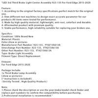 Troisième Feu Stop Central à LED pour Ford Edge 2015-2020 - installé sur véhicule - Becquet Voiture
