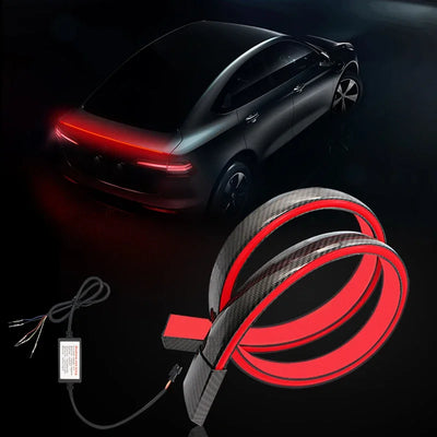 Troisième Feu Stop LED Carbone Mercedes Classe C C200L C260L - détail du montage - Becquet Voiture