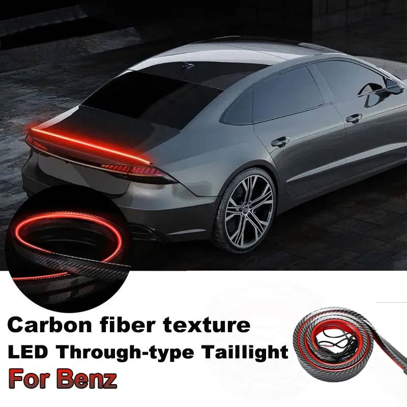 Troisième Feu Stop LED Carbone Mercedes Classe C C200L C260L - vue de face - Becquet Voiture