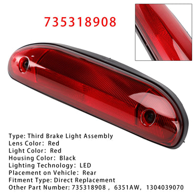 Troisième Feu Stop LED Rouge 735318908 pour Citroën Ducato 244 Jumper - vue de profil - Becquet Voiture