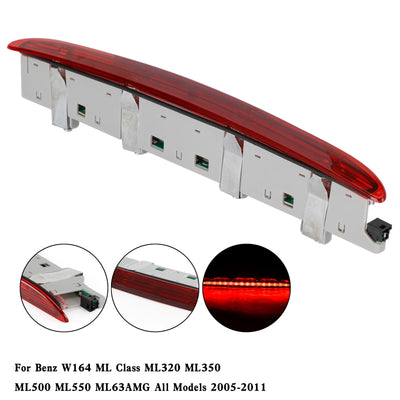Troisième Feu Stop Mercedes-Benz W164 2005-2011 A1648201056 Rouge - en situation - Becquet Voiture