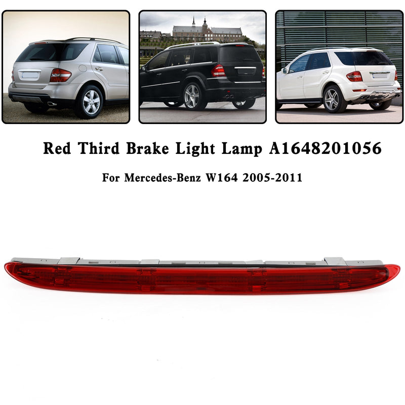 Third Brake Light Mercedes-Benz W164 2005-2011 A1648201056 Red - close-up view - Becquet Voiture