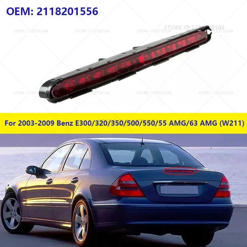 Troisième Feu Stop Mercedes Classe E W211 OEM 2118201556 - vue de face - Becquet Voiture