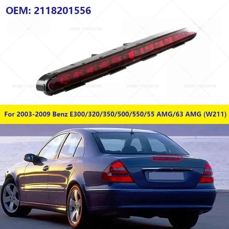 Troisième Feu Stop Mercedes Classe E W211 OEM 2118201556 - vue de face - Becquet Voiture