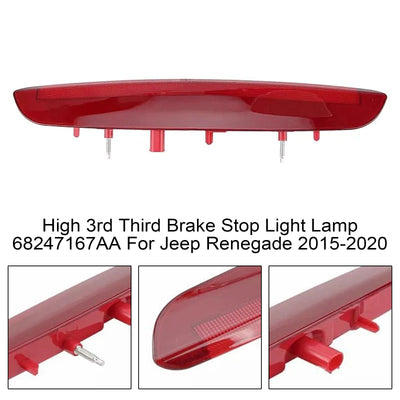 Troisième Feu Stop Surélevé 68247167AA pour Jeep Renegade 2015-2020 - vue de profil - Becquet Voiture