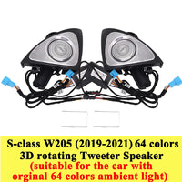 Tweeter Rotatif 3D Lumière d'Ambiance Mercedes Classe C E S - détail du montage - Becquet Voiture