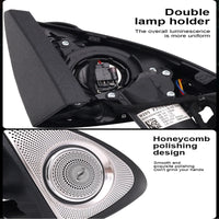 Tweeter Rotatif 3D Lumière d'Ambiance Mercedes Classe C E S - installé sur véhicule - Becquet Voiture