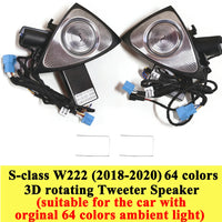 Tweeter Rotatif 3D Lumière d'Ambiance Mercedes Classe C E S - vue de face 2 - Becquet Voiture
