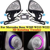 Tweeter Rotatif 3D Lumière d'Ambiance Mercedes Classe C E S - vue de face - Becquet Voiture
