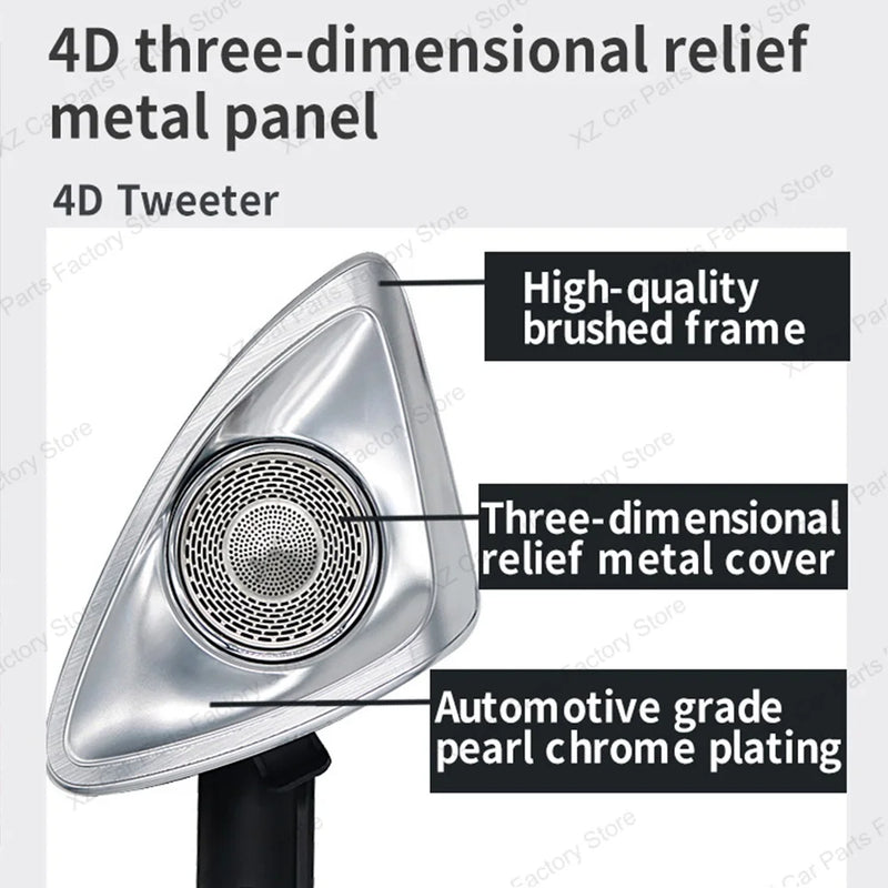 Tweeter Rotatif Lumière d'Ambiance Mercedes W205 W213 W222 - vue de trois-quarts - Becquet Voiture