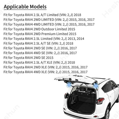 Vérin Électrique de Hayon Toyota RAV4 2013-2018 - vue de profil - Becquet Voiture