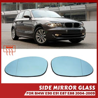 Verre de Rétroviseur BMW E90 E91 E92 E93 E81 E87 - vue de face - Becquet Voiture