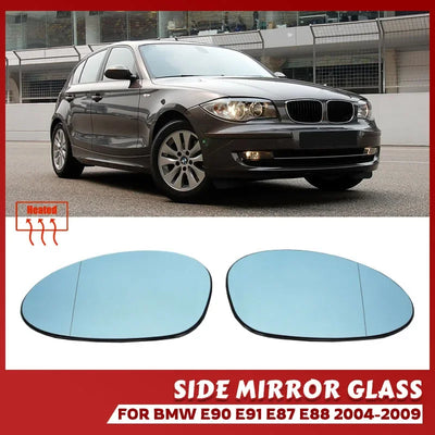 Verre de Rétroviseur BMW E90 E91 E92 E93 E81 E87 - vue de face - Becquet Voiture