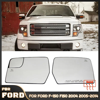 Verre de Rétroviseur Chauffant Ford F-150 2011-2014 - vue de face - Becquet Voiture