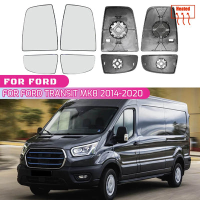 Verre de Rétroviseur Chauffant Ford Transit MK8 2014-2021 - vue de face - Becquet Voiture