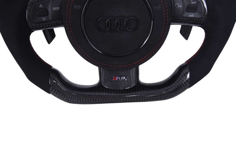 Volant Audi A1 S1 A3 RS3 S3 2013-2017 Carbone Alcantara - installé sur véhicule - Becquet Voiture