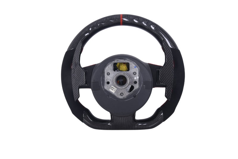 Volant Audi A1 S1 A3 RS3 S3 2013-2017 Carbone Alcantara - vue de dessus - Becquet Voiture