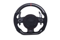 Volant Audi A1 S1 A3 RS3 S3 2013-2017 Carbone Alcantara - vue de face - Becquet Voiture