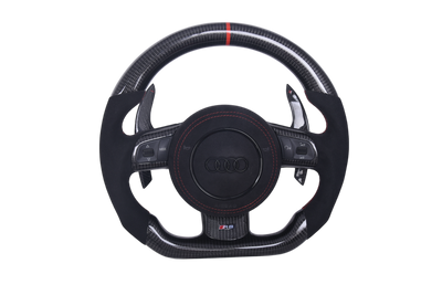 Volant Audi A1 S1 A3 RS3 S3 2013-2017 Carbone Alcantara - vue de face - Becquet Voiture