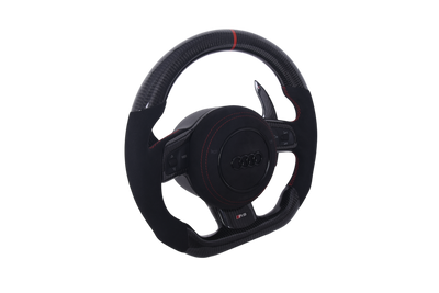 Volant Audi A1 S1 A3 RS3 S3 2013-2017 Carbone Alcantara - vue de profil - Becquet Voiture