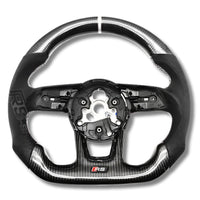 Volant Audi B9 Carbone Cuir Alcantara - packshot studio - Becquet Voiture