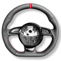 Volant Audi Méplat B8 Cuir Alcantara Avant 2017 - packshot studio 2 - Becquet Voiture