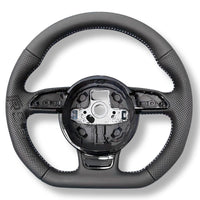 Volant Audi Méplat B8 Cuir Alcantara Avant 2017 - vue arrière 2 - Becquet Voiture
