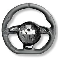 Volant Audi Méplat B8 Cuir Alcantara Avant 2017 - vue de trois-quarts 2 - Becquet Voiture