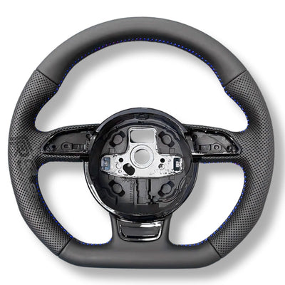 Volant Audi Méplat B8 Cuir Alcantara Avant 2017 - vue rapprochée 2 - Becquet Voiture