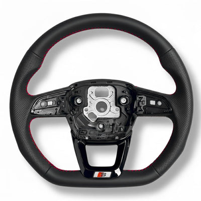 Volant Audi Méplat B9.5 Cuir Alcantara - en situation - Becquet Voiture