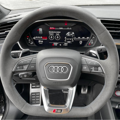 Volant Audi Méplat B9.5 Cuir Alcantara - vue arrière - Becquet Voiture