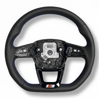 Volant Audi Méplat B9.5 Cuir Alcantara - vue de face 2 - Becquet Voiture