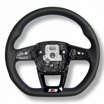 Volant Audi Méplat B9.5 Cuir Alcantara - vue de face 2 - Becquet Voiture