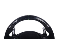 Volant Audi Q3 Q8 RS4 RS5 RS6 2016-2024 Carbone Alcantara - vue arrière - Becquet Voiture
