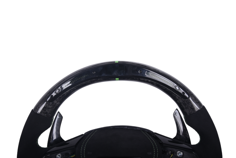 Volant Audi Q3 Q8 RS4 RS5 RS6 2016-2024 Carbone Alcantara - vue arrière - Becquet Voiture