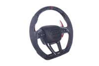 Volant Audi Q3 Q8 RS4 RS5 RS6 2016-2024 Carbone - vue de profil - Becquet Voiture