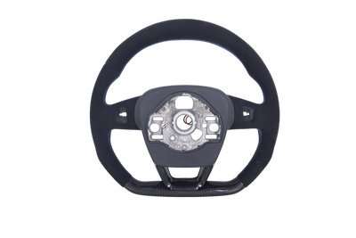 Volant Audi Q3 Q8 RS4 RS5 RS6 Cuir Alcantara LED - en situation - Becquet Voiture