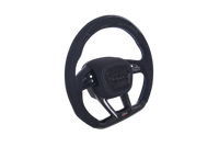 Lenkrad Audi Q3 Q8 RS4 RS5 RS6 Leder Alcantara LED - Seitenansicht - Becquet Voiture