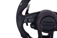Volant Audi RS3 A3 S3 A4 A5 8Y Carbone Cuir V4 - installé sur véhicule - Becquet Voiture