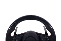 Volant Audi RS3 A3 S3 A4 A5 8Y Carbone Cuir V4 - vue arrière - Becquet Voiture