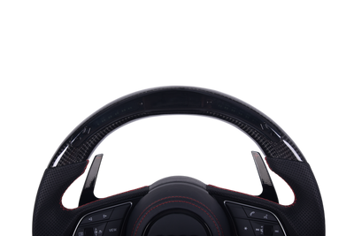 Volant Audi RS3 A3 S3 A4 A5 8Y Carbone Cuir V4 - vue arrière - Becquet Voiture