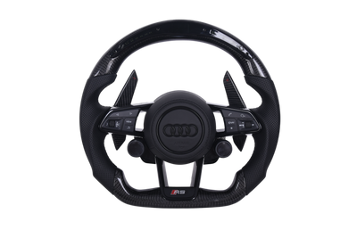 Volant Audi RS3 RSQ3 A3 A1 S3 A4 A5 8Y V2 - vue de face - Becquet Voiture